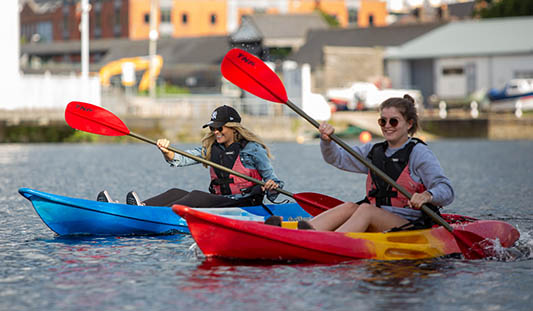 Kayaking in the River Shannon Limerick