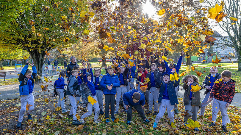 Children playing at O'Brien's Park Playground, Limerick. Photo: Kieran Ryan Benson